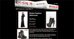 Desktop Screenshot of kicks-fashion.de