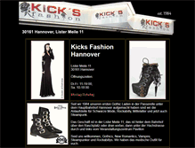 Tablet Screenshot of kicks-fashion.de